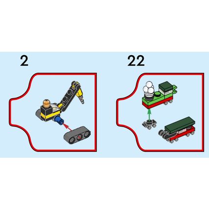 NEW Official Lego Holiday Toy Drill Truck & Holiday Express Microsets