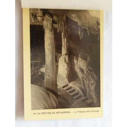 vintage Book of 20 Postcards Les Grottes De Betharram, France