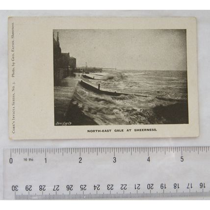 vintage postcard North East Gale at Sheerness