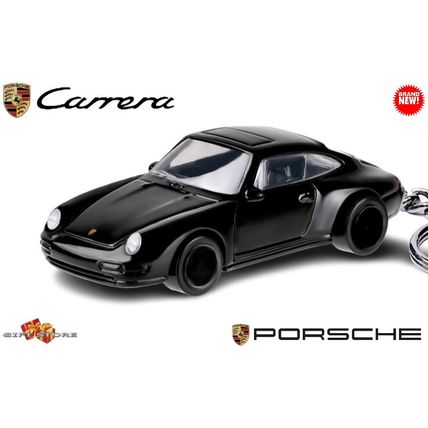 RARE KEYCHAIN BLACK PORSCHE 911 CARRERA