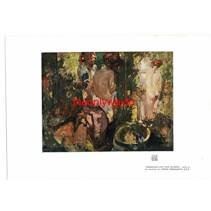 Susannah And The Elders, Frank Brangwyn, Book Illustration (Print), 1911