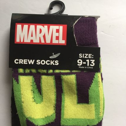 NEW Marvel Hulk Unisex Crew Socks Size 9-13