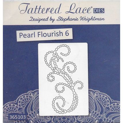 Tattered Lace. Pearl Flourish 6 Die. Die Cutting Cardmaking Scrapbooking Crafts