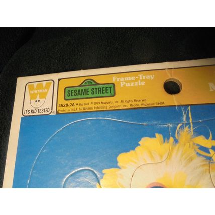 WOW!! 1979 Sesame Street BIG BIRD Frame Tray Puzzle!! $7.00 obo!!