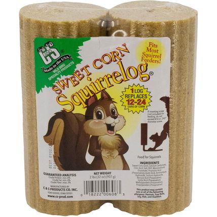 C&S Sweet Corn Squirrelog, 6-Pack Refill