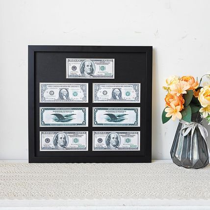 Multi-Dollar Picture Frame,Dollar Bill Frame,Dollar Bill Holder,14X15 Frame for