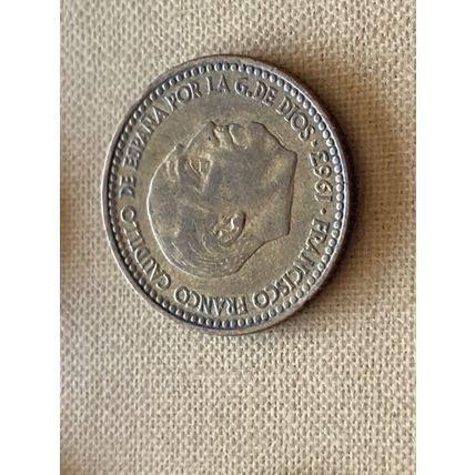 Umlaufmünze Spanien 1 Peseta 1963 im Stern 65