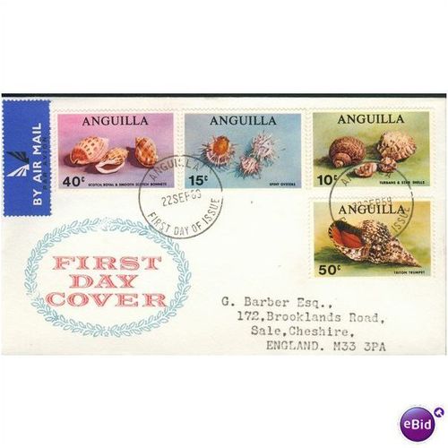Anguilla FDC 1969 - SG 59-62 - Sea Shells