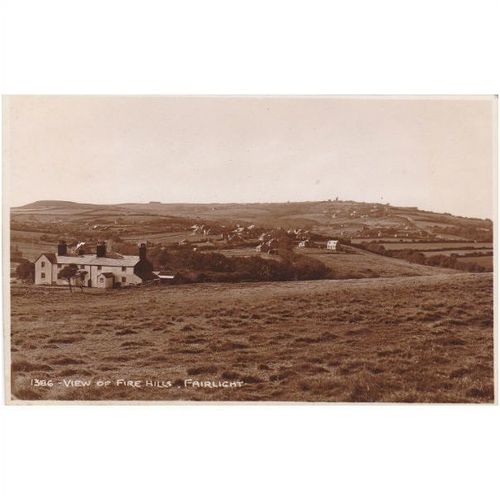 View of Fire Hills, Fairlight Sussex Postcard (SX6622)