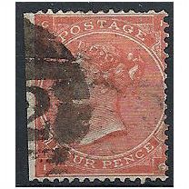 1862 SG79 4d Bright Red Good Used Wing Margin Cut To Shape "IG" ...