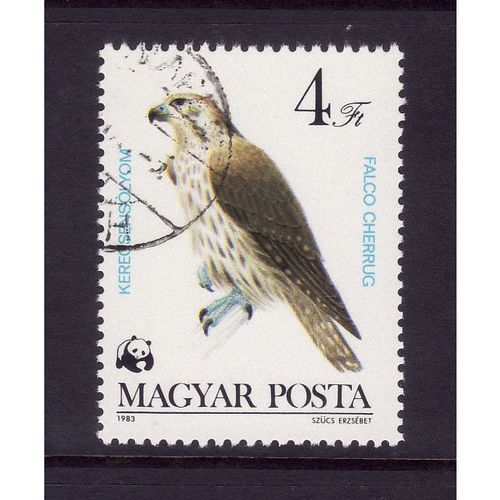 HUNGARY 1983 BIRDS OF PREY 4 FO SAKER FALCON SG 3511 FINE USED