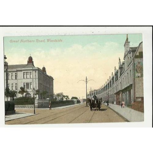 Yorkshire WOODSIDE Great Northern Road Postcard by Valentine
