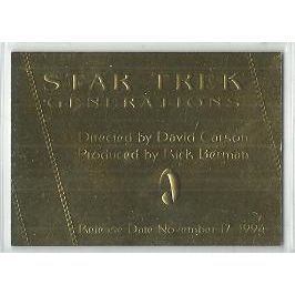 STAR TREK ' COMPETE MOVIE ' series GOLD card # G7