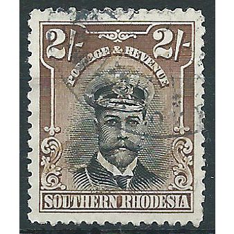 Southern Rhodesia 1924 SG12 2/- Black & Brown Fine Used . . ..