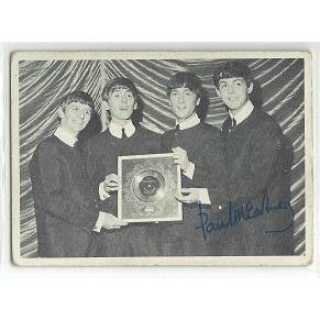 BEATLES 1st series ' Paul , John , Ringo & George ' card # 60 ( 1964 )