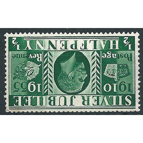 1935 SG453i 1/2d Green Silver Jubilee Wmk Inverted Unmounted Mint..