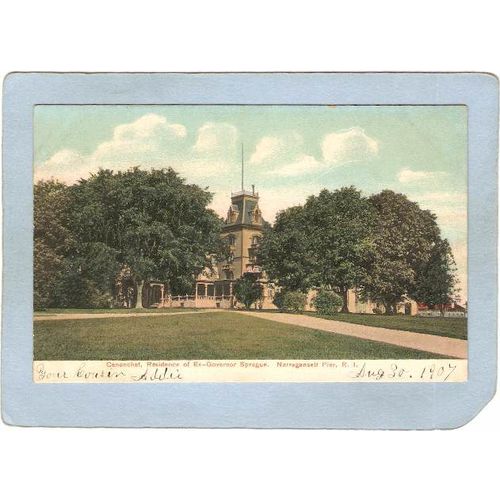 Rhode Island Narragansett Pier Canonchet ResidenceOf Ex-Governor Sprauge~825