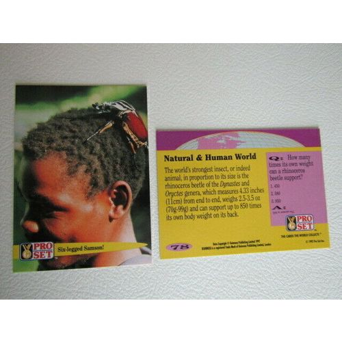 Pro Set 1992 Guinness Book of Records Trade Cards Card Variants (eb2)