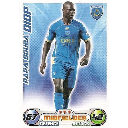Topps Match Attax 2008/09 Cards: Portsmouth - Midfielder, Bouba Diop
