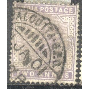 India stamps 1900 - QV 2a lilac used 2