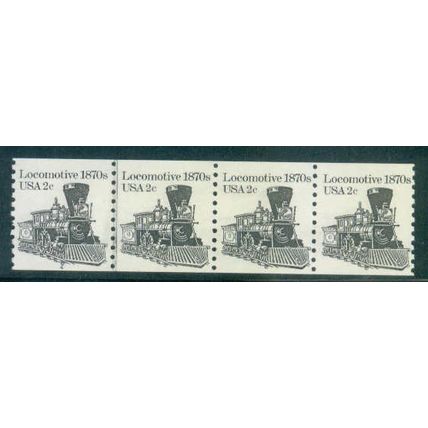 1897A 2c Locomotive Fine MNH Dry Gum CNP+2 Left 4 W0466