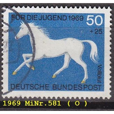 GERMANY BUND [1969] MiNr 0581 ( O/used ) Tiere