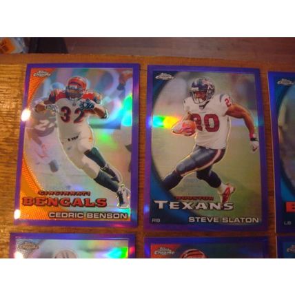 2010 Topps Chrome,7-Cards, Rare Purple Refractors, All Numbered to 555