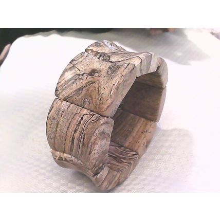 Wide Marble stone stretchy bracelets