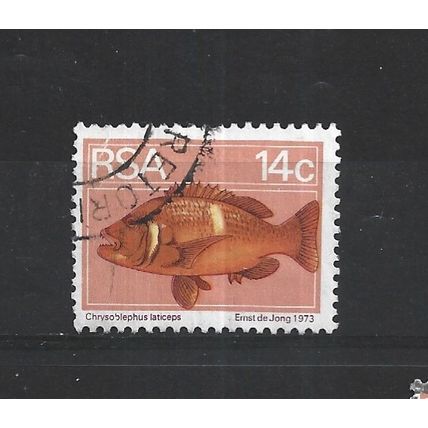 SouthAfrica.SG357 14c Roman Seabream.Fine Used.Sep25e
