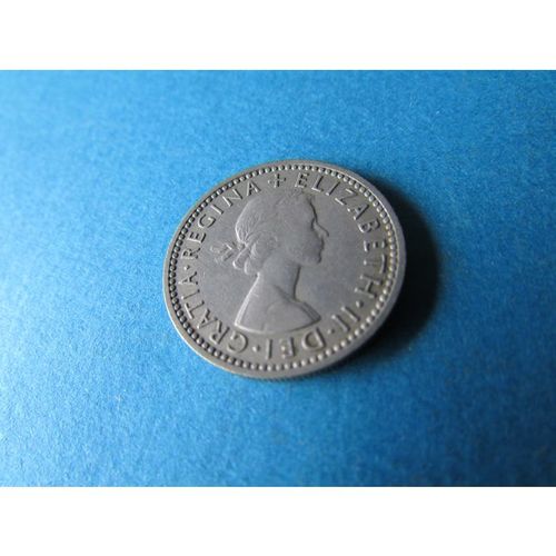 1958 QUEEN ELIZABETH II SIXPENCE FREE POST. AJ