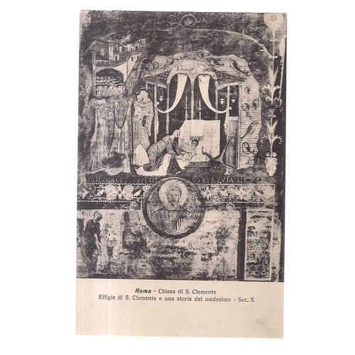 BASILICA OF SAINT CLEMENT , ROME vintage unused postcard =