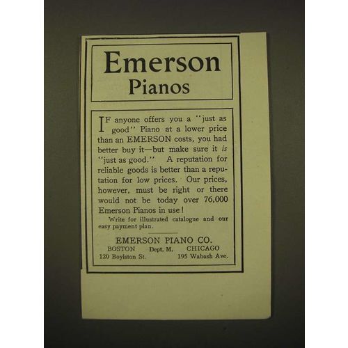 1902 Emerson Pianos Ad - Emerson Pianos