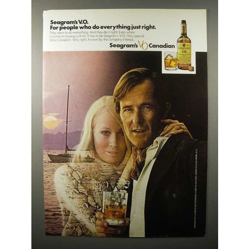 1971 Seagram's V.O. Canadian Whisky Ad - Just Right
