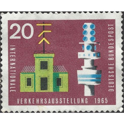 GERMANY, International Transport Exhibition, Munich, violet 1965, 20pf