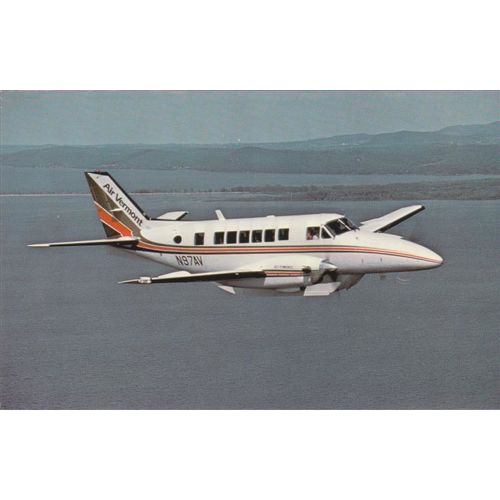 Air Vermont Beech C99 Civil Aviation Postcard (A19856)