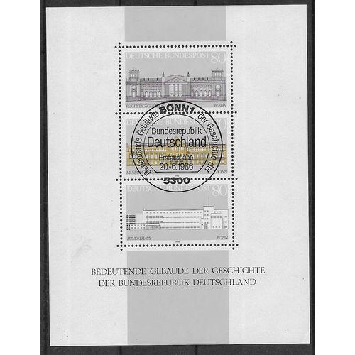 GER 1984 'IMPORTANT BUILDINGS IN GERMAN HISTORY' M/S FINE USED (EBID60-763XL)