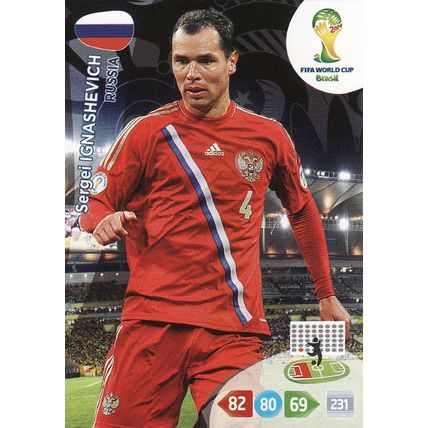 Adrenalyn XL World Cup 2014 Sergei Ignashevich Russia
