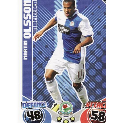 Match Attax 2010/2011 63 Martin Olsson Blackburn Rovers