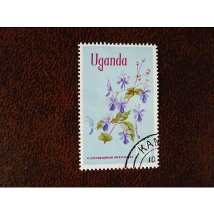 Uganda 1969 Flowers 1s50 Clerodendrum Myricoides used stamp SG141