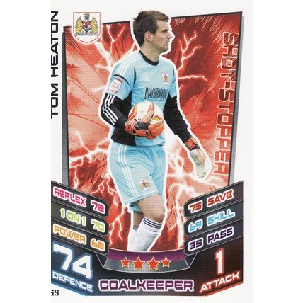Match Attax Championship 2012/2013 55 Tom Heaton Bristol City