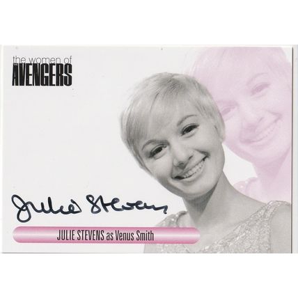 The Women of Avengers Auto Card WAJS Julie Stevens as Venus Smith