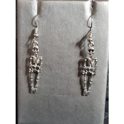Silver Skelaton Earrings