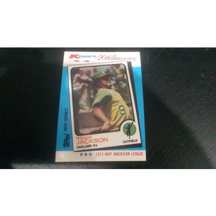 1982 Topps K-Mart 20th Anniversary Card # 23 Reggie Jackson Ex-Mt (6) Athletics