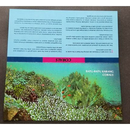 Malaysia Corals 1992 Underwater Life Reef Fauna Marine Ocean (p. pack) MNH
