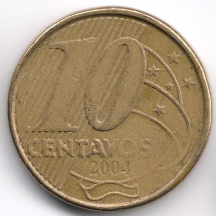 Brazil : 10 Centavos 2004