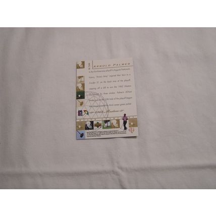 Arnold Palmer 2003 Upper Deck MAJOR CHAMPIONS NO. MC-5