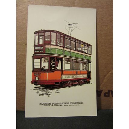 GLASGOW CORPORATION TRAMWAYS.. reproduction card no 19 TRAMCYCLOPEDIA set =