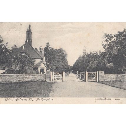 Gates Harleston Firs Northampton Old Postcard