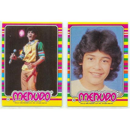 Lot of 5x Menudo 1983 Trading Cards - Finish Your Set