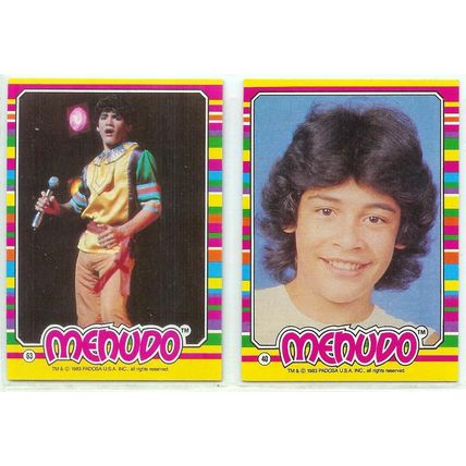 Lot of 5x Menudo 1983 Trading Cards ﾖ Finish Your Set